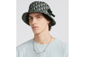 Mu Dior Oblique Bucket Hat 'Navy Beige Jacquard' 293C906G5763-C189