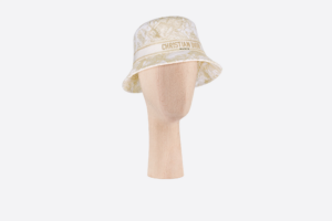 Mu Dior D-Bobby Small Brim Bucket Hat 'White Gold' 31JAR923X133-CO90