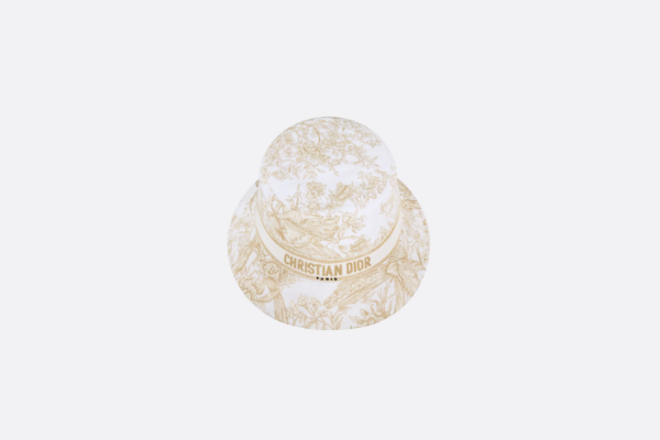 Mu Dior D-Bobby Small Brim Bucket Hat 'White Gold' 31JAR923X133-CO90