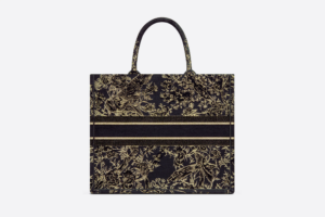 Tui Dior Large Book Tote 'Black Dior Jardin D'hiver Cotton' M1286ZRDZ-M911