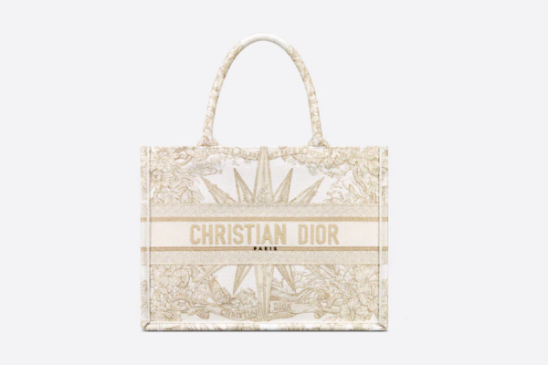 Tui Dior Book Tote Medium 'Gold-Tone Metallic' M1296ZRXV-M981
