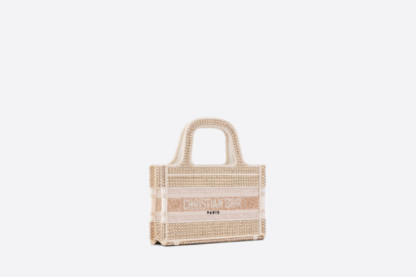 Tui Dior Book Tote Mini 'Embroidery White Multicolor' S5475ZMRI-M933