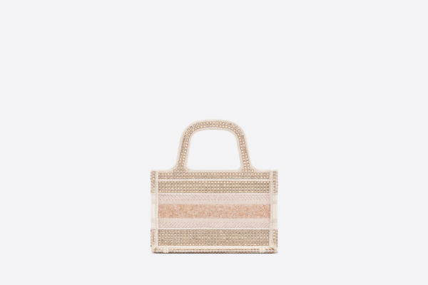 Tui Dior Book Tote Mini 'Embroidery White Multicolor' S5475ZMRI-M933