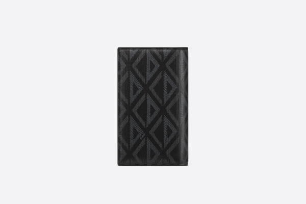 Vi Dior Long BI-Fold Card Holder 'Black CD Diamond' 2ESCH147DCO-H43E
