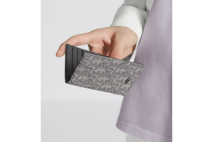 Vi Dior BI-Fold Card Holder 'Ruthenium' 2ESCH138DOS-H30Q