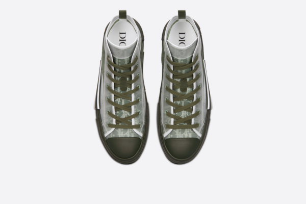 Giày Dior B23 High 'Olive Dior Oblique' 3SH118ZMK-H600 - Ảnh 4