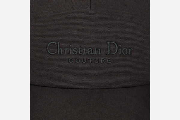 Mu Dior Couture Baseball Cap 'Black Canvas' 243C904G4511-C900