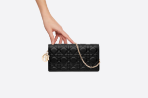 Tui Dior Lady Dior Pouch 'Black Cannage Lambskin' S0204ONMJ-M900
