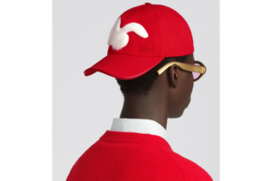 Mu Dior By Erl Baseball Cap 'Red Canvas' 313C924A5761-C380