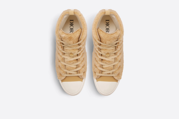 Giay Dior By Erl B23 High 'Beige Shearling Rabbit' 3SH129ZTR-H100