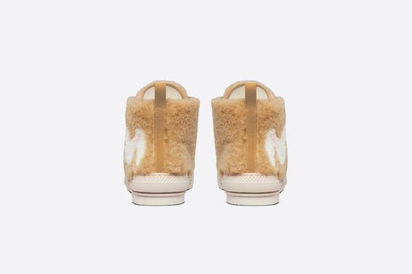 Giay Dior By Erl B23 High 'Beige Shearling Rabbit' 3SH129ZTR-H100