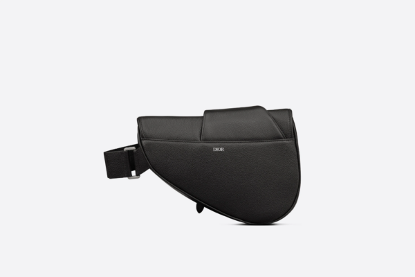 Tui Dior By Erl Saddle Bag 'Black Grained' 1ADPO093SER-H03E