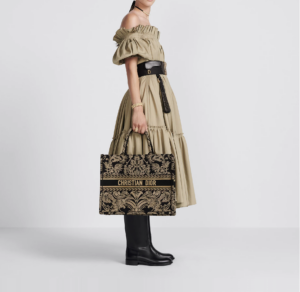 Tui Dior Book Tote Large 'Black White' M1286ZMDR-M03C