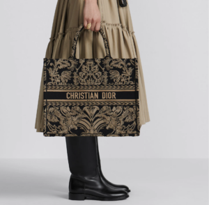 Tui Dior Book Tote Large 'Black White' M1286ZMDR-M03C