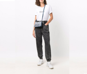 Alternative view of Túi MCM Ladies Vintage Jacquard Monogram 'Blue' MWSBATQ01LU