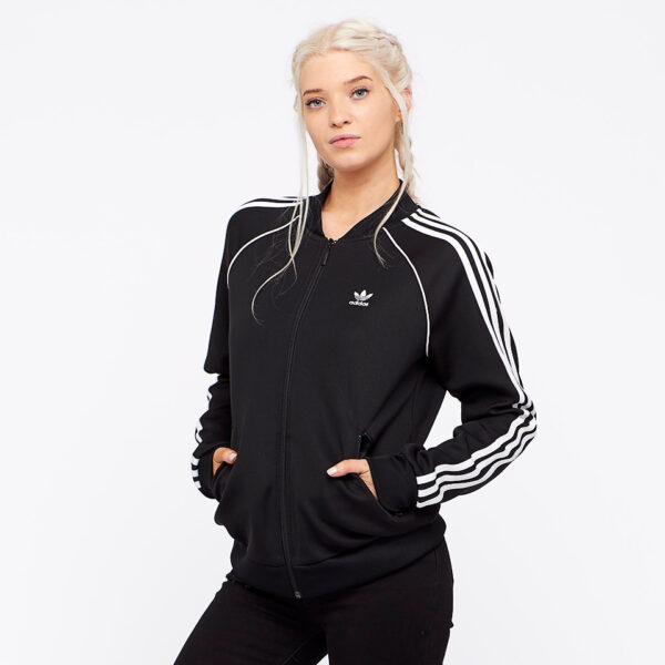 Áo Adidas Women's SST Track Jacket in Black and White CE2392 - Ảnh 4