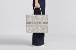 Tui Dior Large Book Tote 'Gray Toile De Jouy' M1286ZTDT-M932