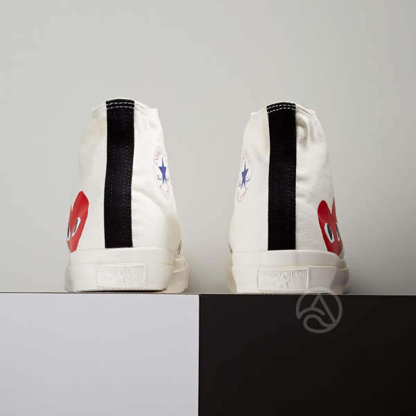 Giày Converse Comme Des Garçons x Chuck 70 Hi 'Play' 1CK709 - Ảnh 6