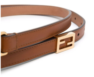Alternative view of Thắt Lưng Fendi Brown Leather Logo-Plaque Belt 8C0637AAIWF0QVK