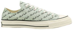 Giày Converse Chuck 70 Low 'Scripted Signature Print Green Oxide' 167699C