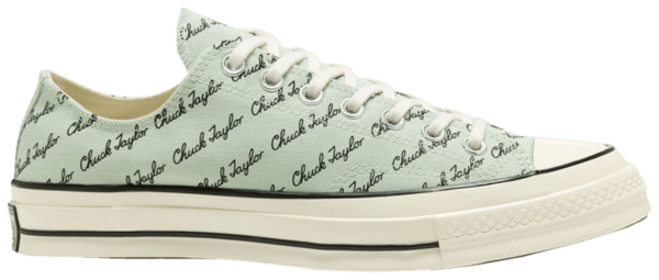 Giày Converse Chuck 70 Low 'Scripted Signature Print Green Oxide' 167699C