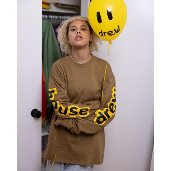 Áo Drew House Drew Gouse ls Hug Tee Chaz Brown - Ảnh 2
