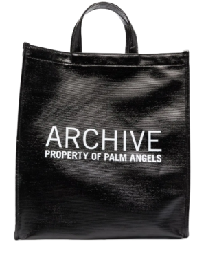 Túi Palm Angels Black Archive Shopper Tote PMNA053F21LEA0011001