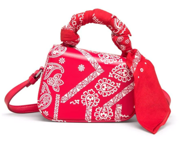 Túi Palm Angels Red Mini Bag PWNP004F21LEA0012501 - Ảnh 2