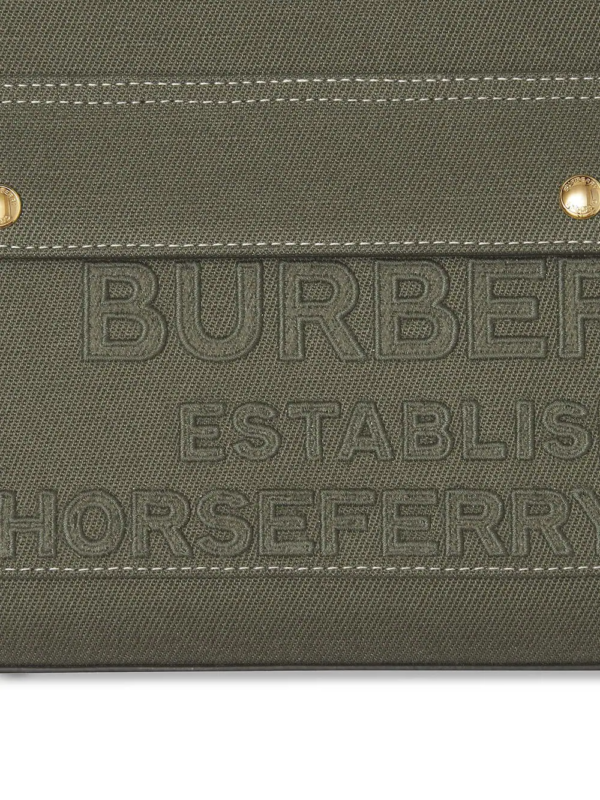 Túi Burberry Mini Horseferry Canvas Tote 8042994 - Ảnh 3