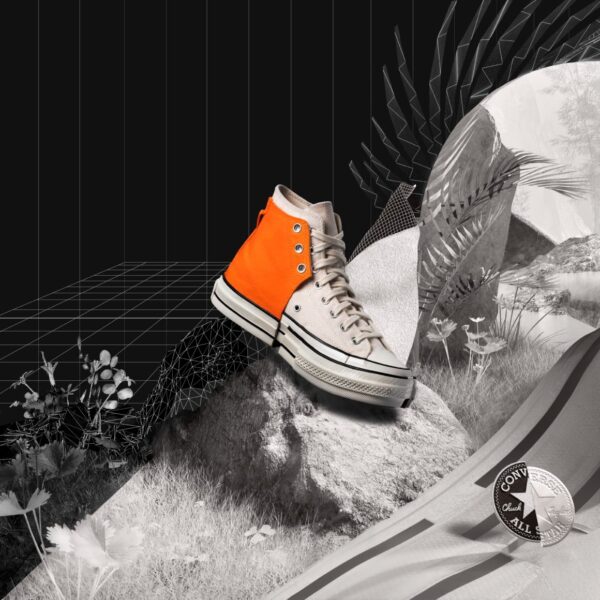 Giày Feng Chen Wang x Converse Chuck 70 2-in-1 'Persimmon Ivory' 169840C - Ảnh 2
