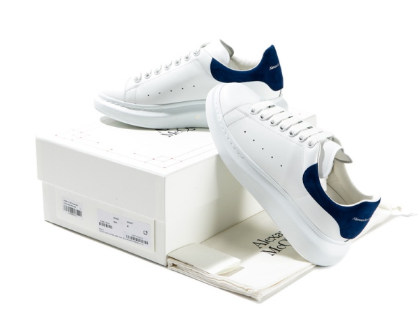 Giày Alexander McQueen Oversized 'White Paris Blue' 553680-WHGP7-9086 - Ảnh 3