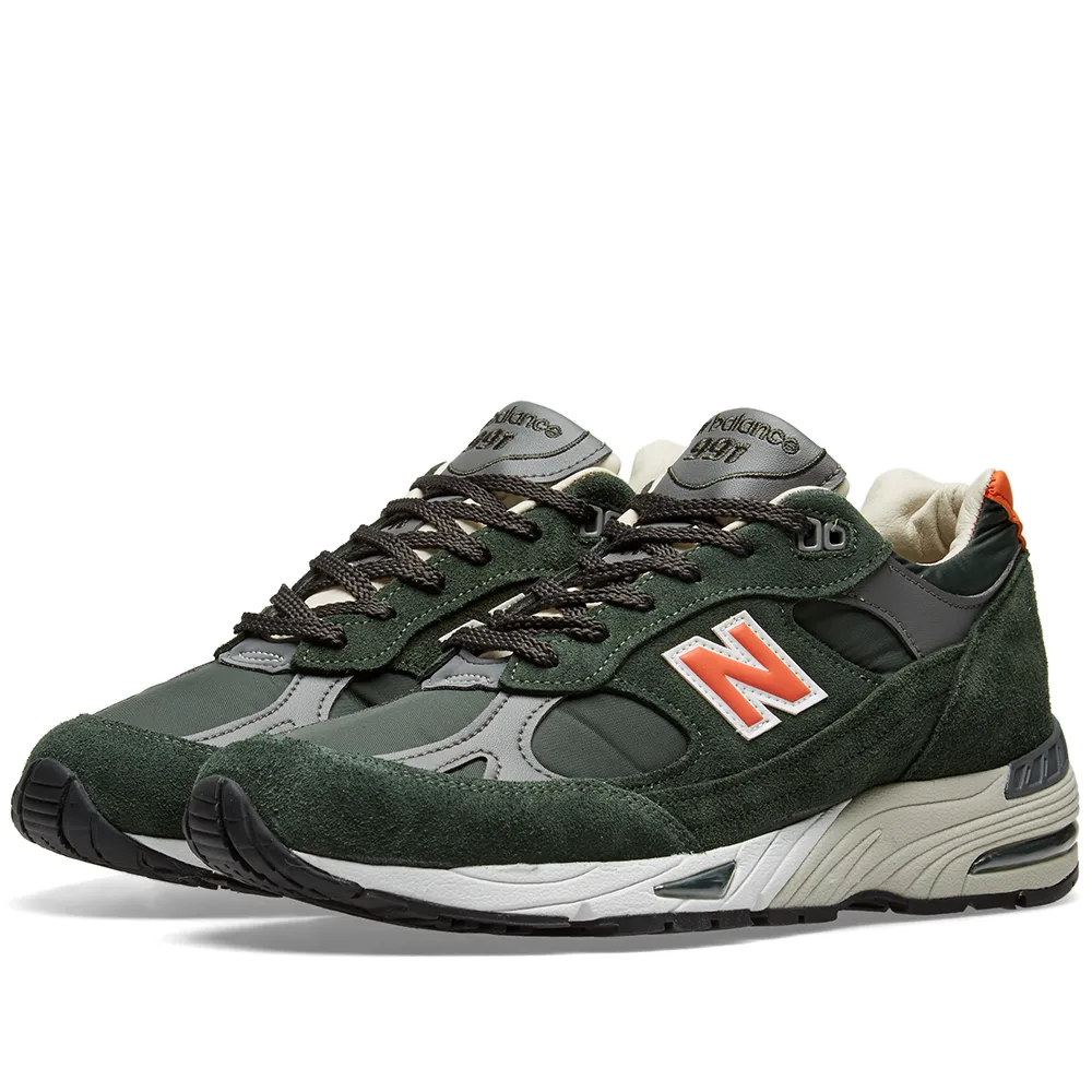 Giày New Balance 991 Made in England 'Forest Green Orange' M991TNF - Ảnh 5