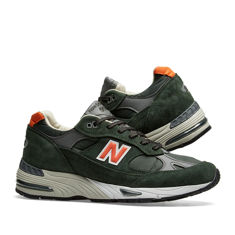 Giày New Balance 991 Made in England 'Forest Green Orange' M991TNF - Ảnh 4