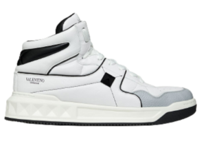 Giày Valentino One Stud Mid-Top Nappa Sneaker WY2S0E63NWN0BO