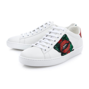 Alternative view of Giày Gucci Wmns Ace Low 'Lips Sequin White' 431919-A38I0-9068