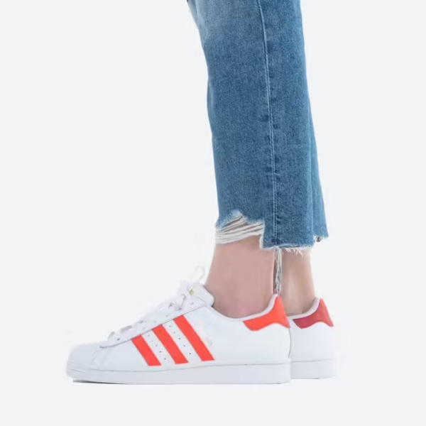 Giày Adidas Superstar 'White Red' FX5963 - Ảnh 2