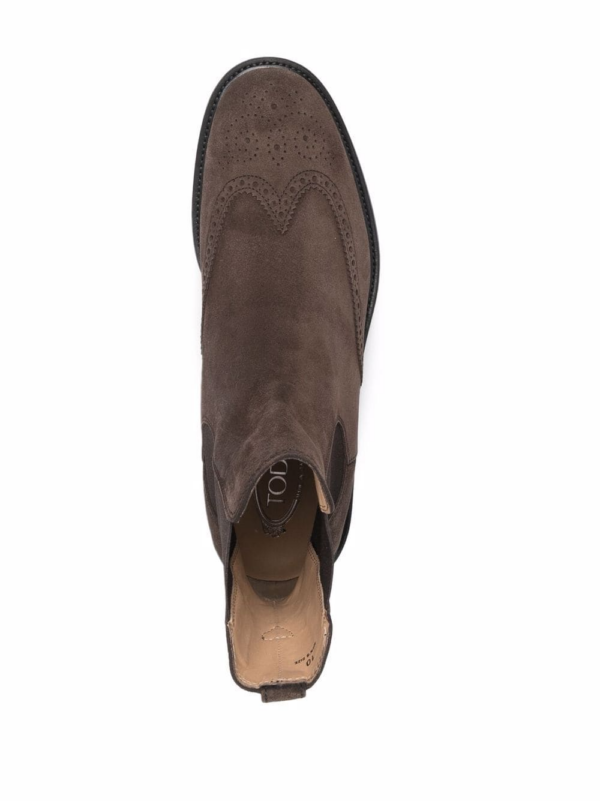 Giày Tod's perforated Chelsea boots XXM06H00MH0RE0S800 - Ảnh 5