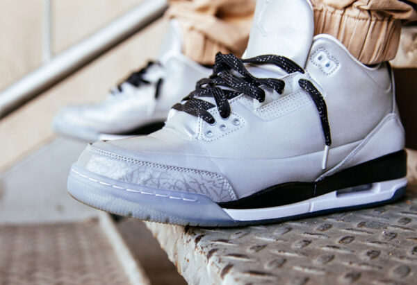 Giày Nike Air Jordan 3 5Lab3 'Reflective Silver' 631603-003 - Ảnh 8