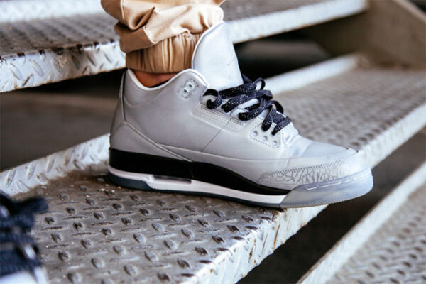 Giày Nike Air Jordan 3 5Lab3 'Reflective Silver' 631603-003 - Ảnh 4
