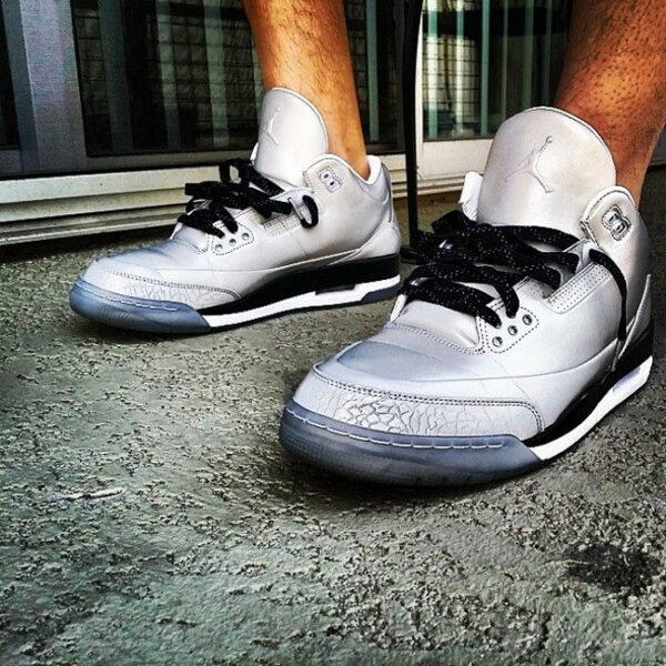 Giày Nike Air Jordan 3 5Lab3 'Reflective Silver' 631603-003 - Ảnh 2