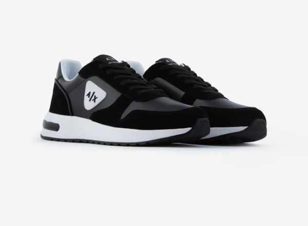 Giày Armani Exchange Brand Logo 'Black' 17180481AO - Ảnh 3