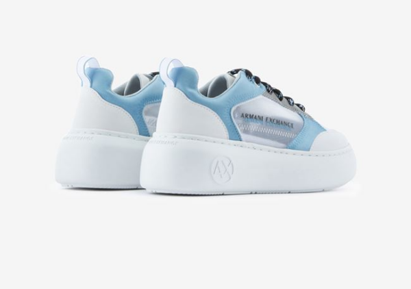 Giày Armani Exchange Brand Logo 'White Blue' 17214717ED - Ảnh 2