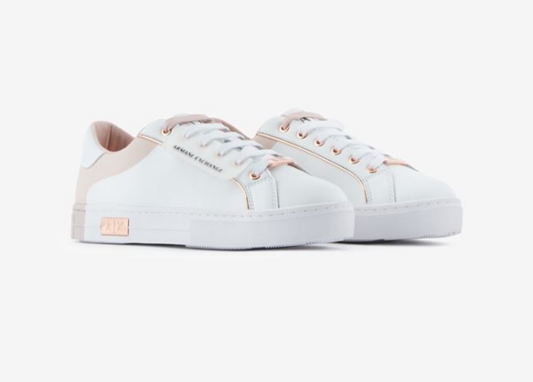 Giày Armani Exchange Brand Logo 'White Pink' 17220235CW - Ảnh 3