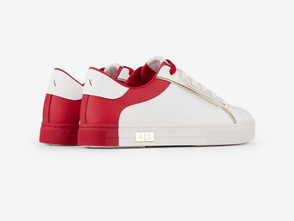 Giày Armani Exchange Brand Logo 'White Red' 17220264WI - Ảnh 2