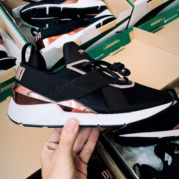 Giày Puma Wmns Muse X3 'Black Metallic Pink' 375131-01 - Ảnh 2