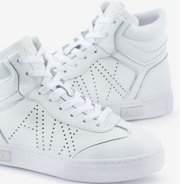 Giày Armani Exchange Technical Fabric Inner 'White' - Ảnh 4