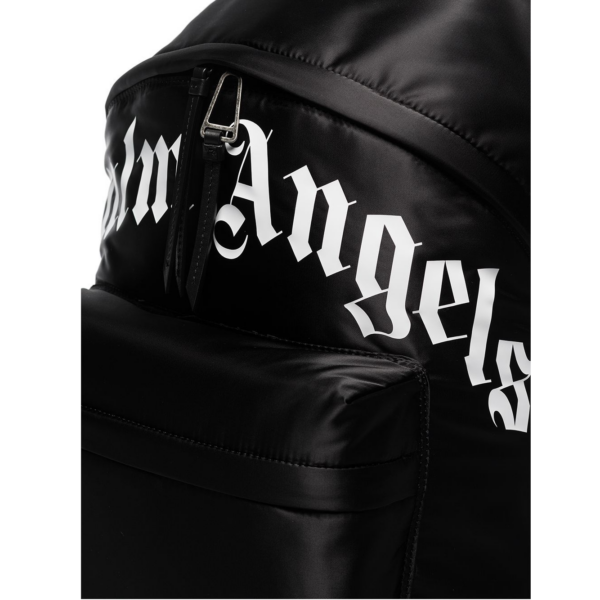 Balo Palm Angels Curved Logo 'Black' PMNB012C99FAB0011001 - Ảnh 3