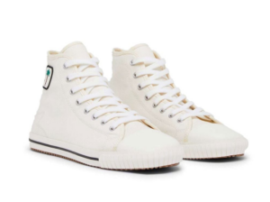 Alternative view of Giày Palm Angels High Square Vulcanized 'White' PWIA047S22FAB0010110