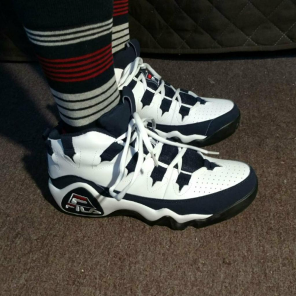 Giày Fila Grant Hill 1 'White Navy' 1BM00636-125 - Ảnh 2