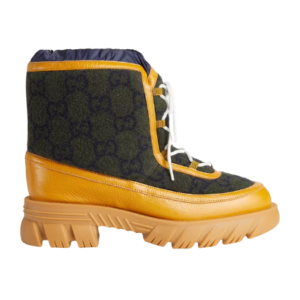 Giày Gucci GG Ankle Boot Light Brown Leather Trim 681796-2XN20-3362